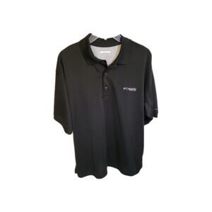 Columbia PFG Men's M Polo Shirt Omni-Shade Sun Protection Black
